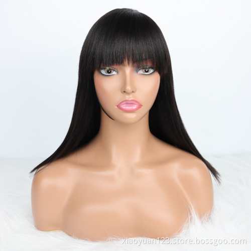 Mayqueen Factory Wholesale 12A Glueless Perruque Highlight Straight Bob Wig 100% Virgin Human Hair no Lace Wigs For Black Women